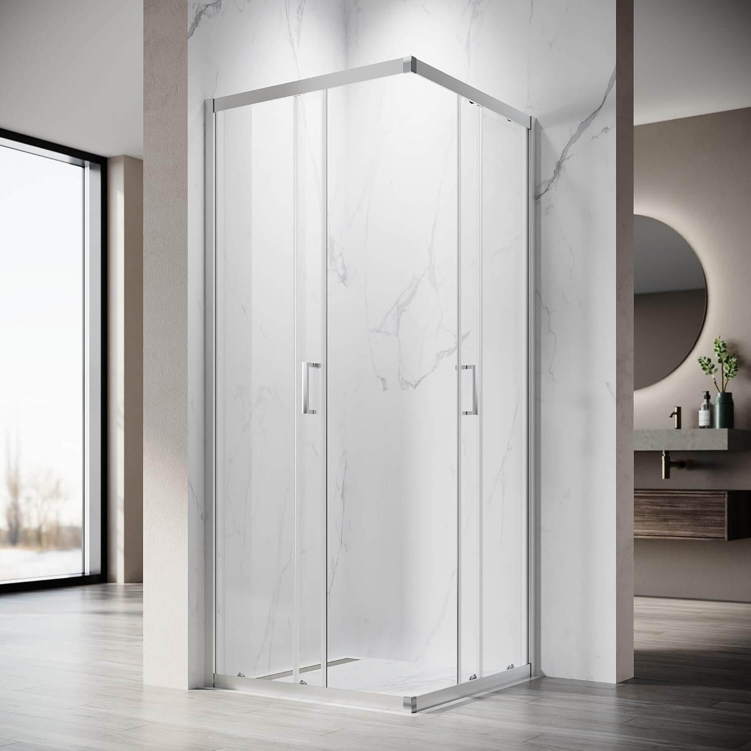 Eckdusche vs. Walk-In: Welcher Duschtyp passt in eine 100x100 Nische? (Der ultimative Vergleich fürs kleine Bad)