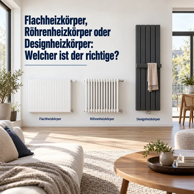 Flachheizkörper, Röhrenheizkörper oder Designheizkörper: Welcher ist der richtige?