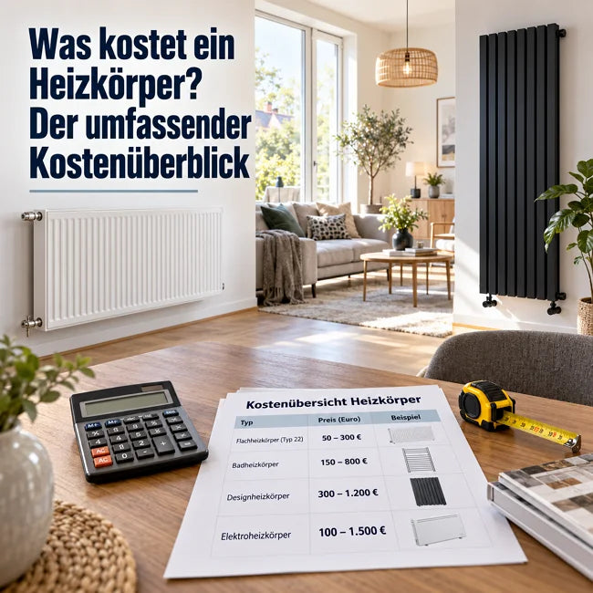 Was kostet ein Heizkörper - umfassender Kostenüberblick von 50 bis 1.500 Euro für Flachheizkörper und Design-Heizkörper