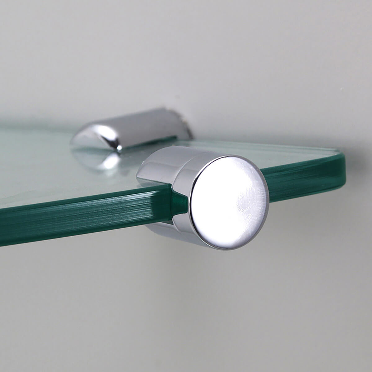 SONNI Wandregal Glasregal 8mm klar Glas Eckregal Glasboden für Duschwände/Duschkabine