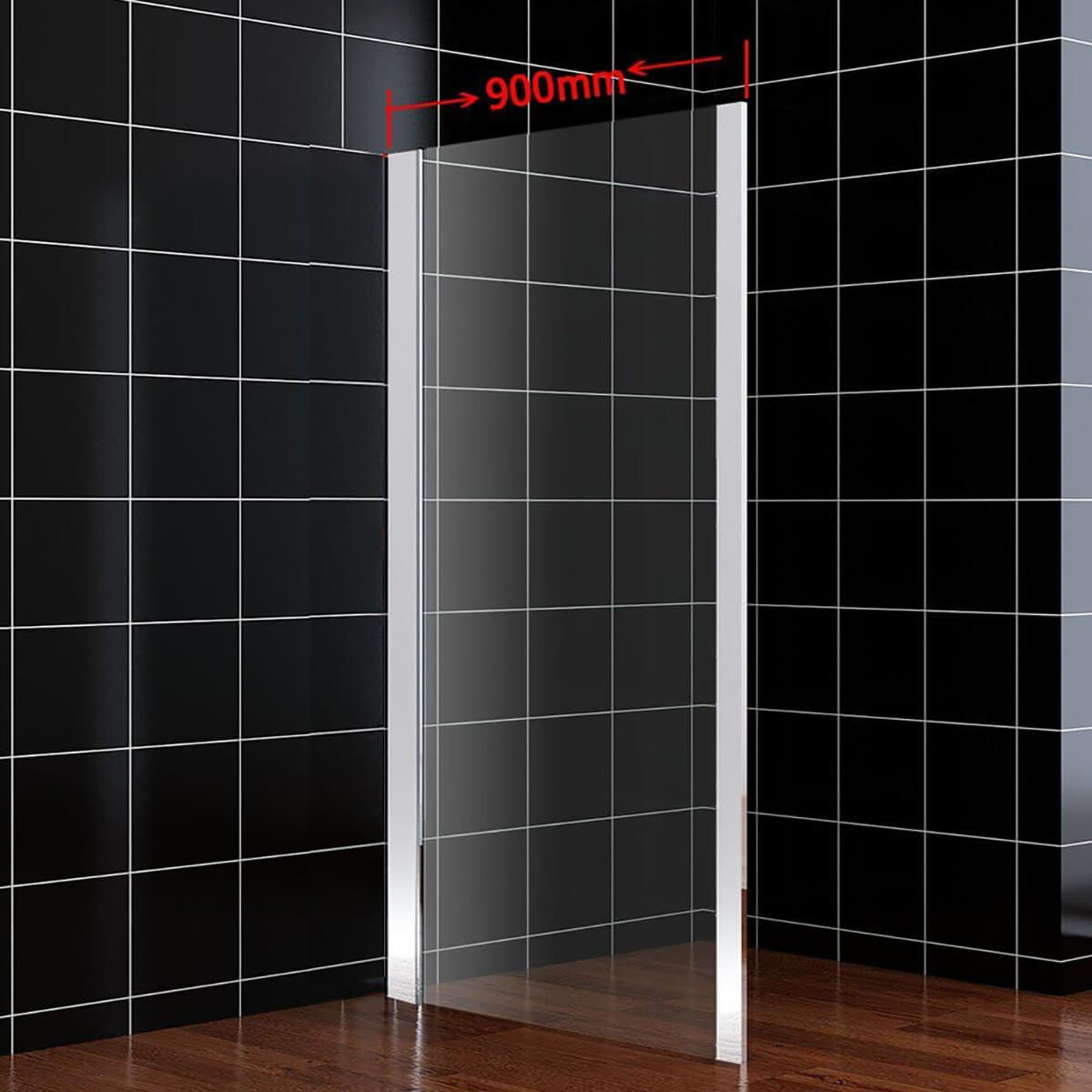 SONNI Duschwand 700X1850cm /800/900x1950cm Seitenwand Glaswand Duschabtrennung für Duschkabine