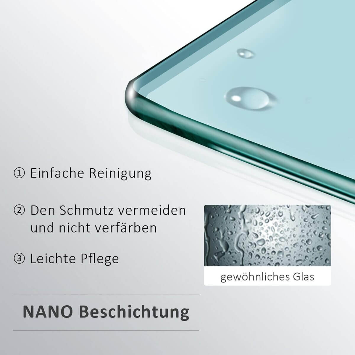SONNI Duschwand für Badewanne Schwarz NANO-GLAS Badewannenaufsatz 2-teilig faltbar 120x140 cm(BxH) Duschabtrennung Badewanne