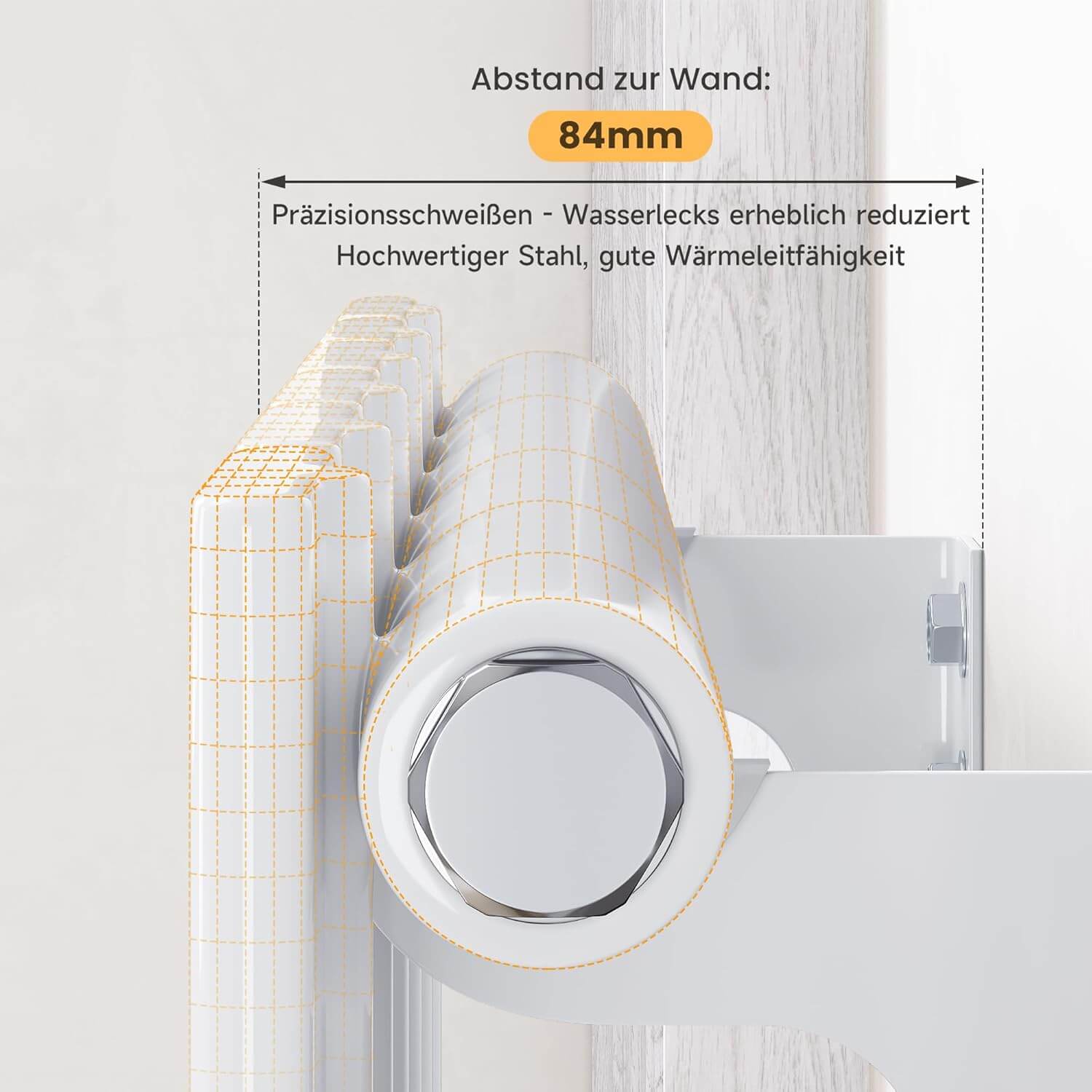 SONNI Badheizkörper Elektrischer Paneelheizkörper Weiß Mit Programmierbare Thermostate für Handtuchwärmer Handtuchheizkörper Elektrisch mit Timerfunktion und Temperaturregler