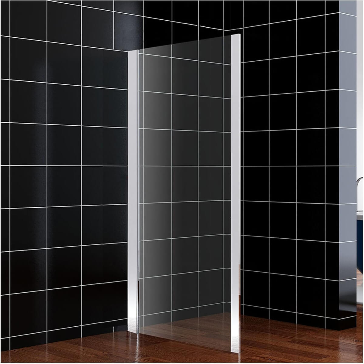 SONNI Duschwand 700X1850cm /800/900x1950cm Seitenwand Glaswand Duschabtrennung für Duschkabine
