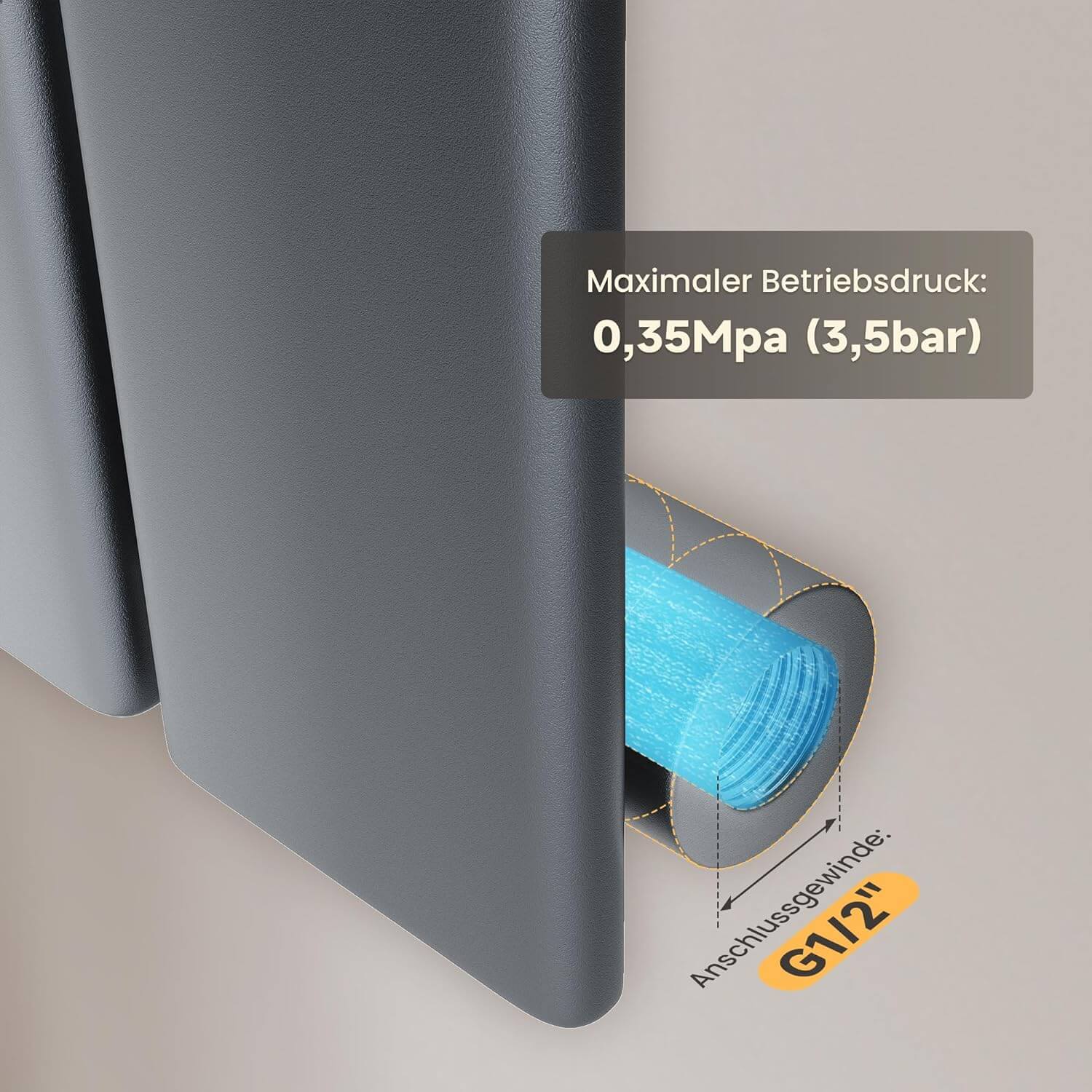 SONNI Badheizkörper Elektrischer Paneelheizkörper Anthrazit Mit Programmierbare Thermostate für Handtuchwärmer Handtuchheizkörper Elektrisch mit Timerfunktion und Temperaturregler