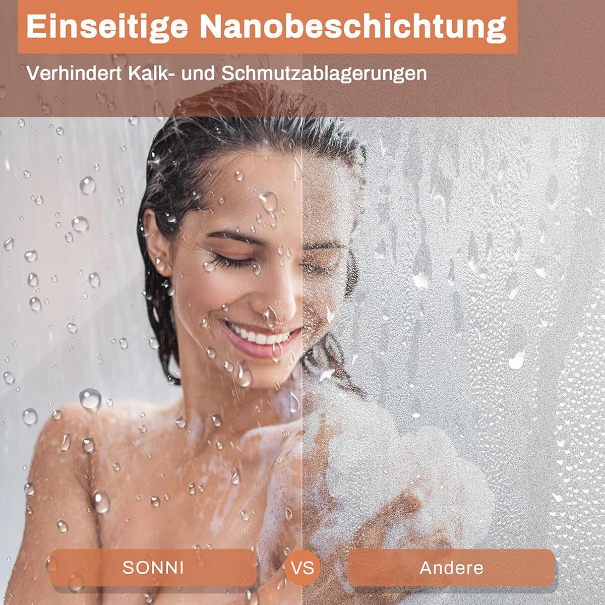 Sonni Eckeinstieg Duschkabine Schwarzes Pendeltür Dusche 195cm HöHe Mit PendeltüRen Pendeltür 6mm Nano Esg-Glas Scharniertür Duschabtrennung Ohne Rahmen