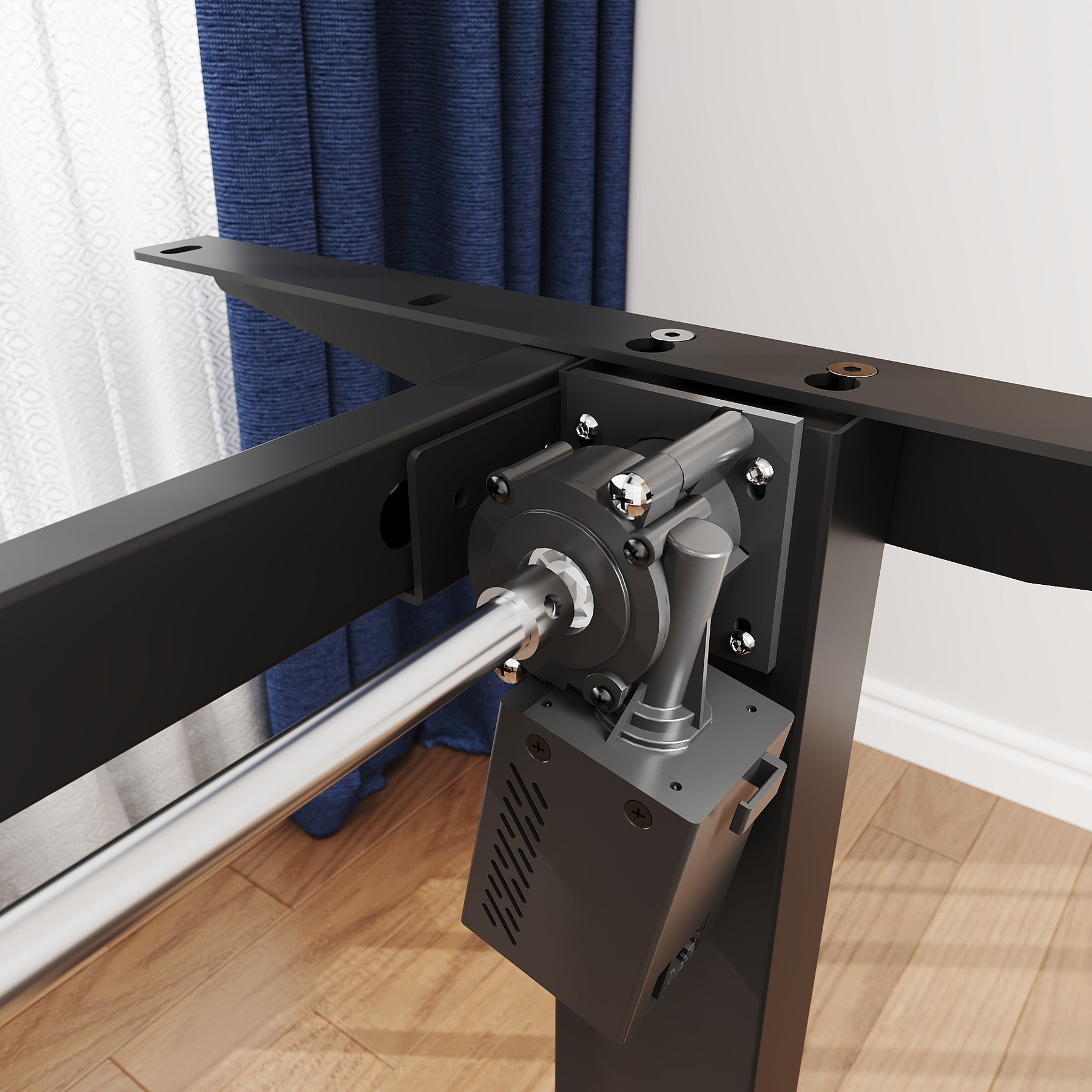 SONNI Elektrisch Höhenverstellbarer Schreibtisch Bürstenloser Motor mit 3 Memory-Funktionen, Anti-Kollisionssystem & Kabelmanagement, Steh-Sitz Tisch für Homeoffice, 60KG Traglast