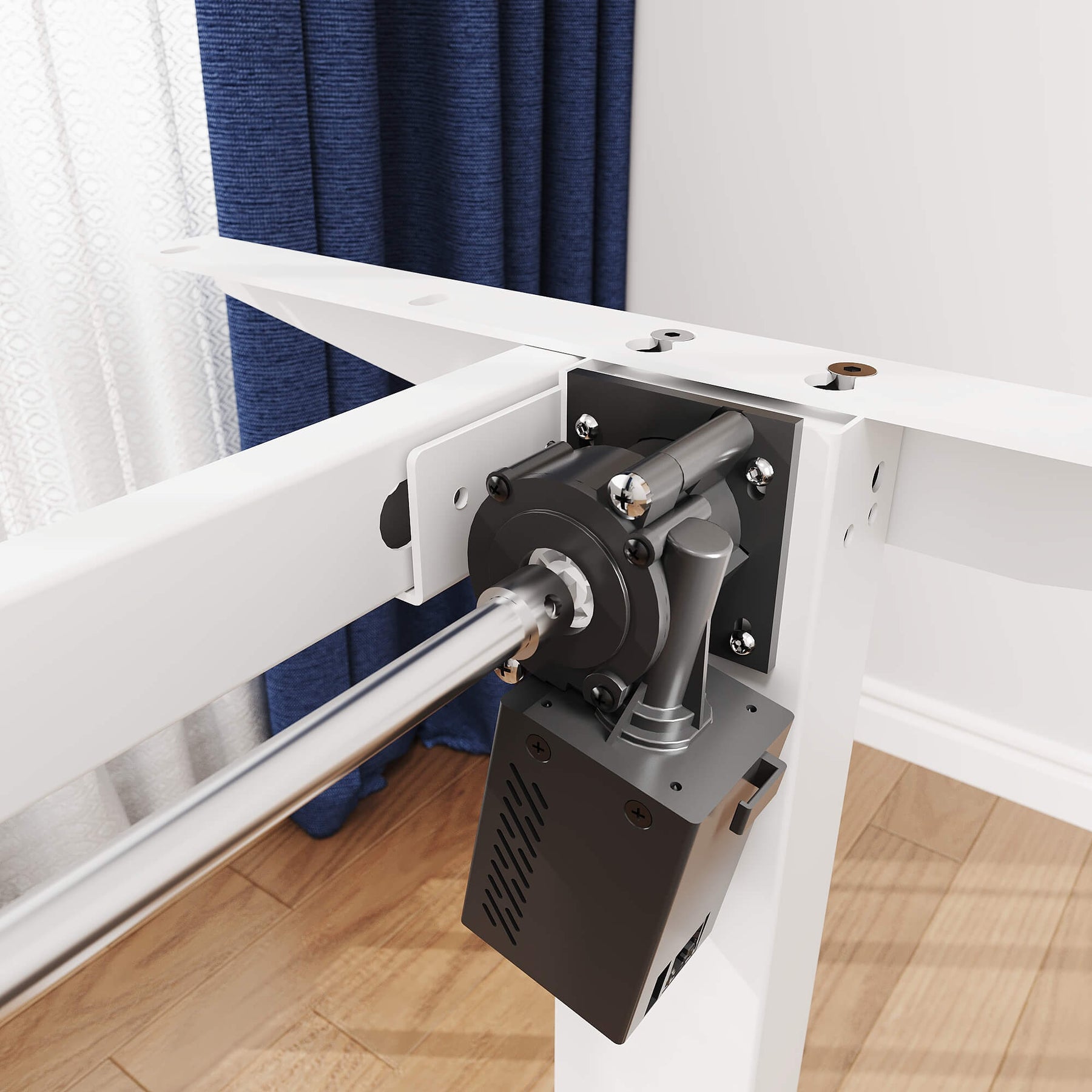 SONNI Elektrisch Höhenverstellbarer Schreibtisch Bürstenloser Motor mit 3 Memory-Funktionen, Anti-Kollisionssystem & Kabelmanagement, Steh-Sitz Tisch für Homeoffice, 60KG Traglast