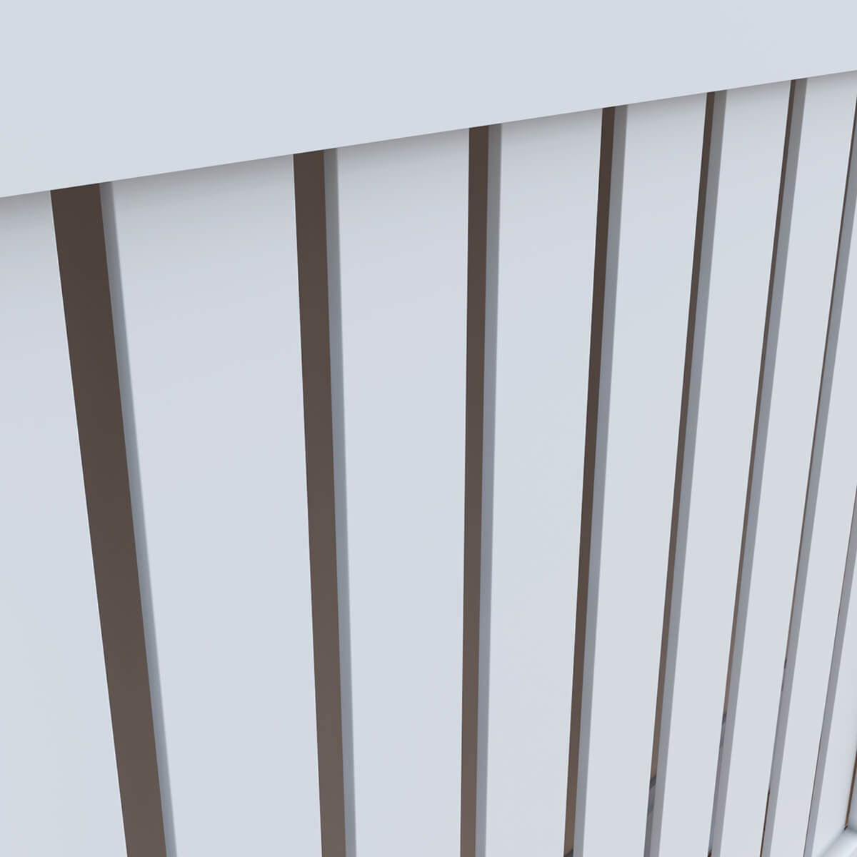 SONNI Heizkörperverkleidung Weiß Abdeckung Heizungsverkleidung Heizkörper MDF 152cm*19cm*81cm