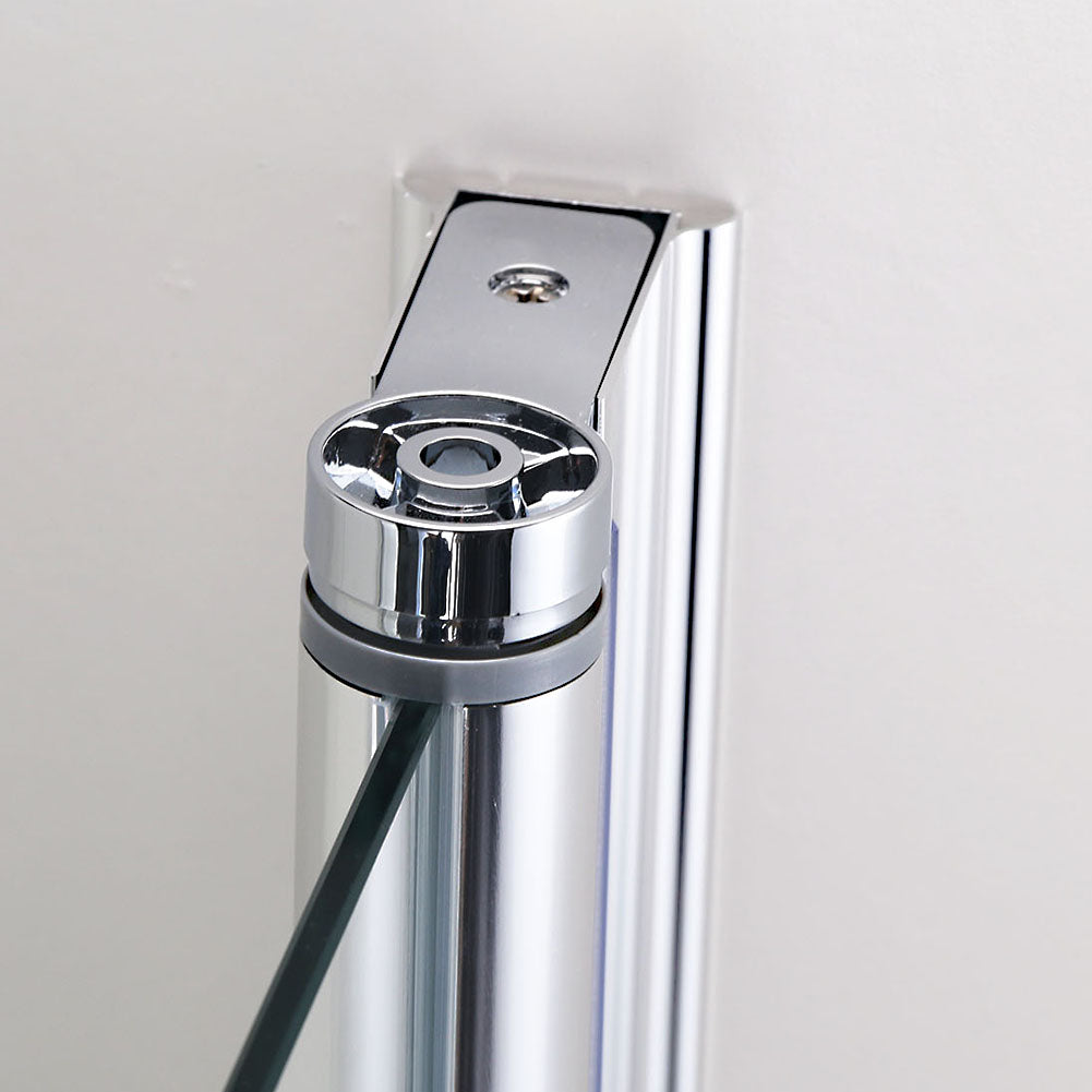 Duschkabine Eckeinstieg Pendeltür Dusche ESG Glas mit NANO Qradratisch Höhe 185cm
