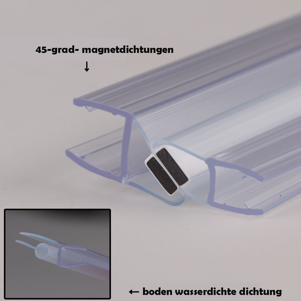 Duschkabine Eckeinstieg Pendeltür Dusche ESG Glas mit NANO Qradratisch Höhe 185cm