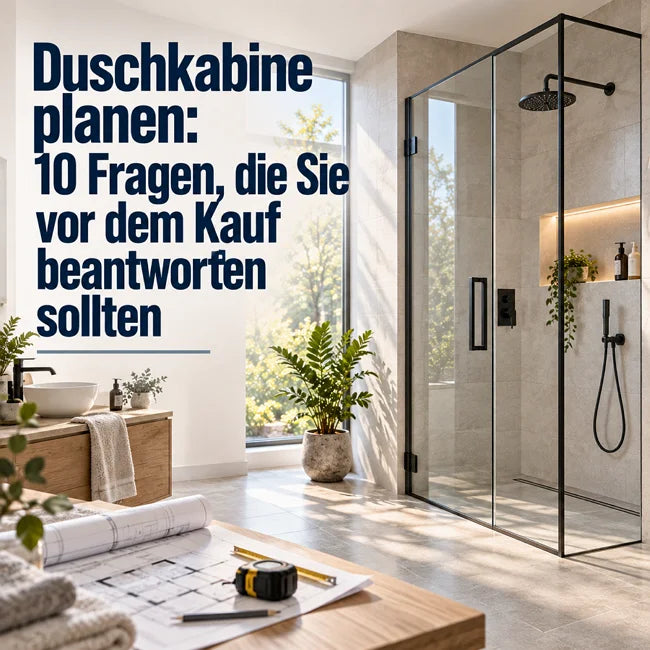 Duschkabine planen: 10 Fragen, die Sie vor dem Kauf beantworten sollten
