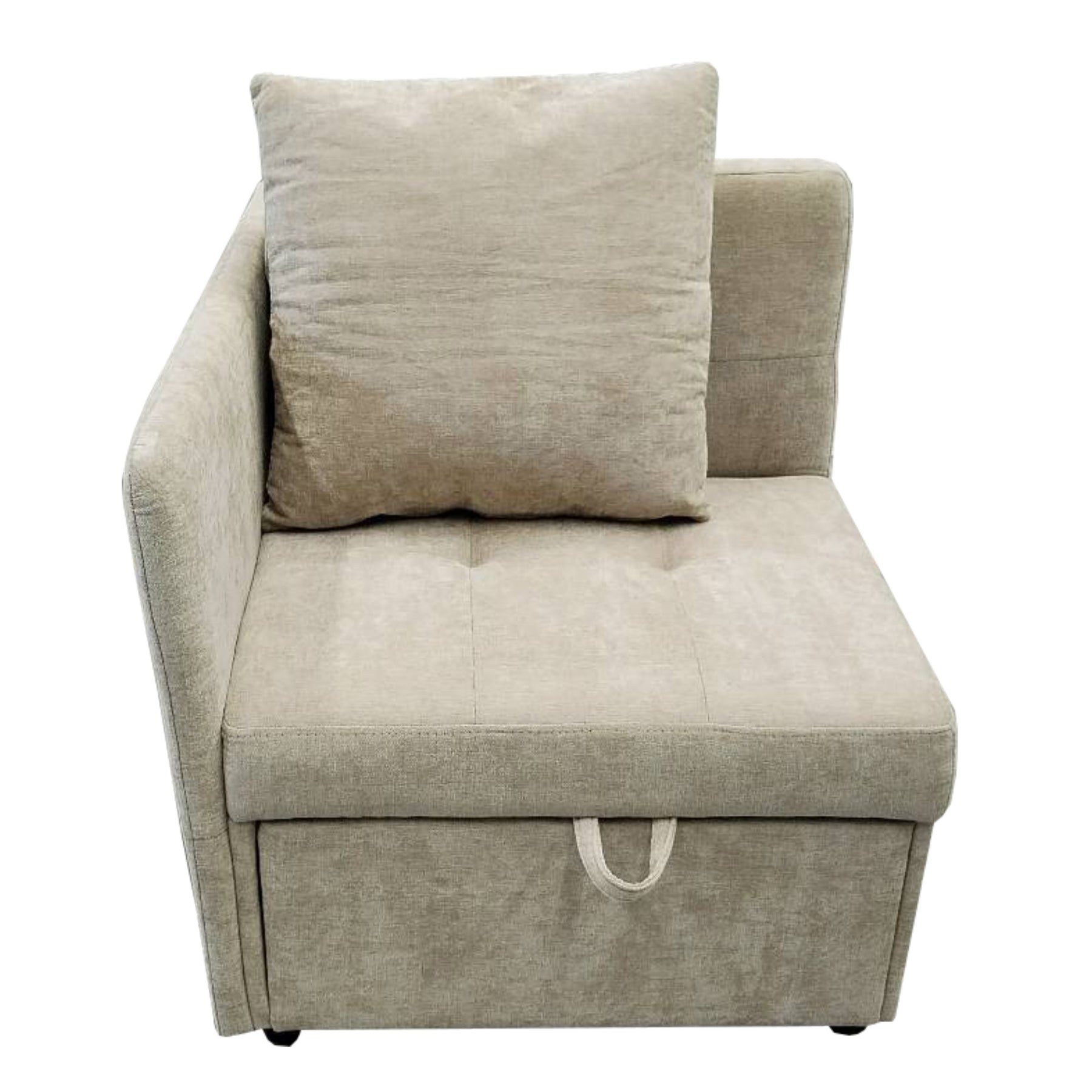 SONNI Schlafsofa mit Schlaffunktion, 3 in 1 Polsterbett, Leinenstoffsofa mit verstellbarer Rückenlehne und Kissen, Liegesofa für Gästezimmer und Home-Office, 177 x 68 x 65 cm