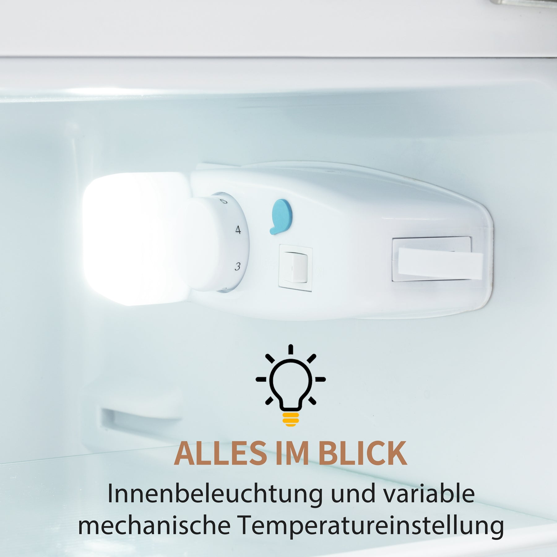 SONNI Retro Kühlschrank Kühl Gefrier Kombination mit 2 Türen, 92 Liter Gesamtvolumen 28 Liter Gefriervolumen LED Licht Glasregale Türregale 105.5 x 41 cm