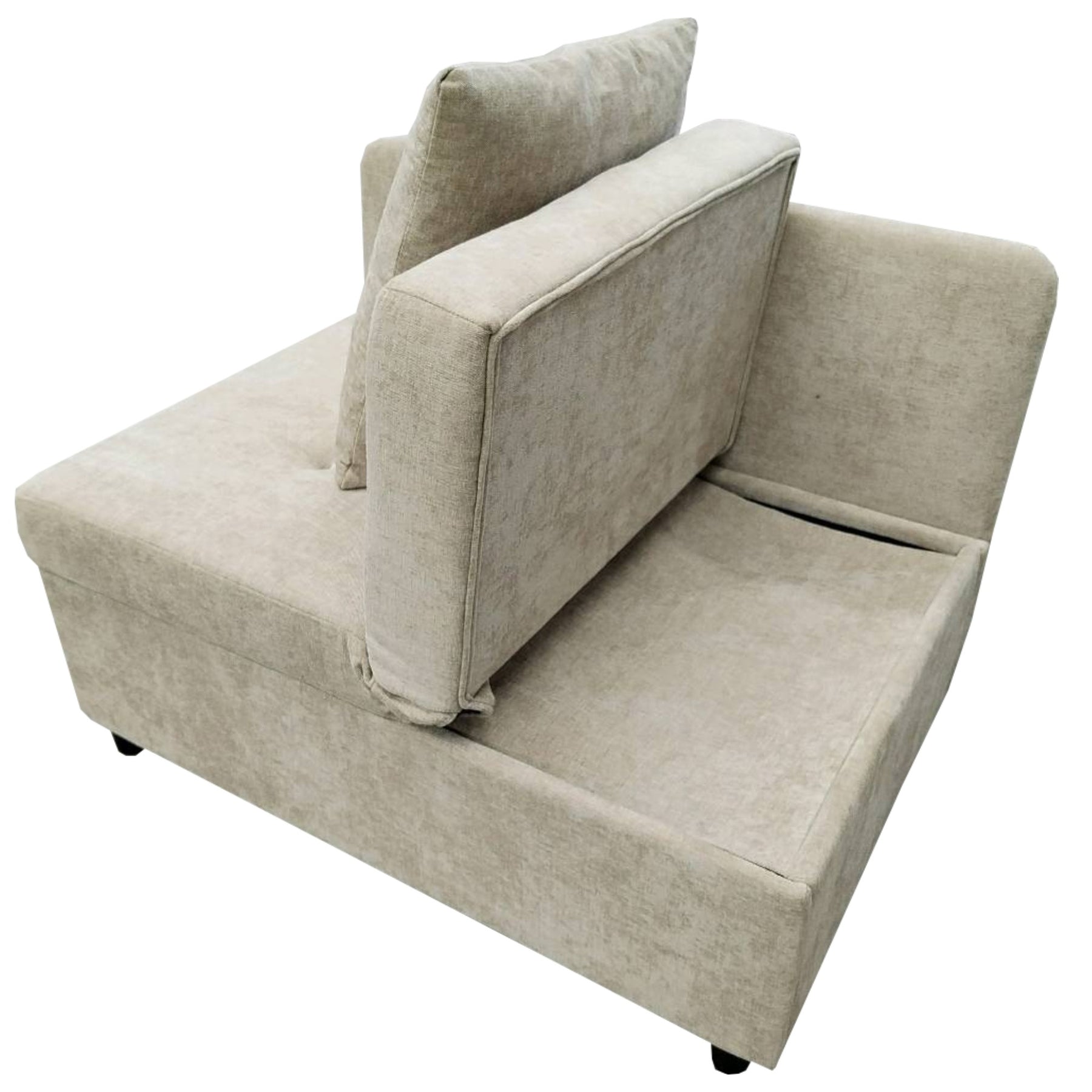 SONNI Schlafsofa mit Schlaffunktion, 3 in 1 Polsterbett, Leinenstoffsofa mit verstellbarer Rückenlehne und Kissen, Liegesofa für Gästezimmer und Home-Office, 177 x 68 x 65 cm