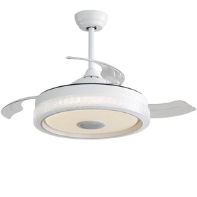 SONNI 42 Zoll Deckenventilator mit LED-Beleuchtung, 3 Farbtemperaturstufen + RGB, 3 ABS-Flügeln, DC-Motor