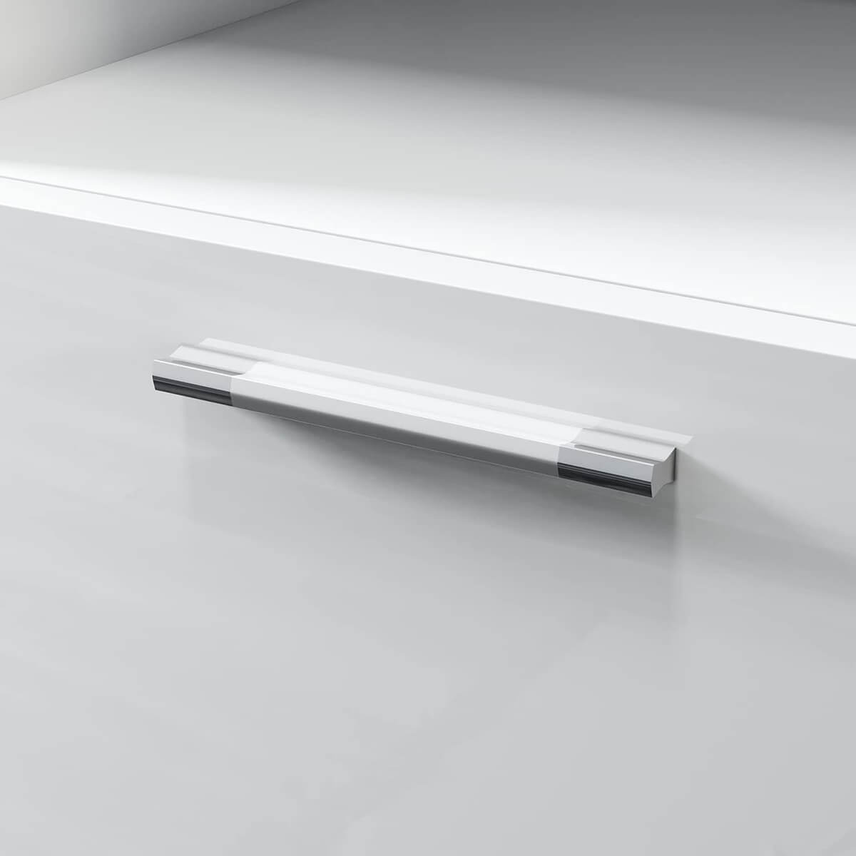 SONNI Badezimmerschrank Hochschrank Badezimmer Hochglanz Weiß mit 5 Ablagen Schmal offenen Zwischenböden 30cm Breit Hängend - Sonni Sanitär GmbH