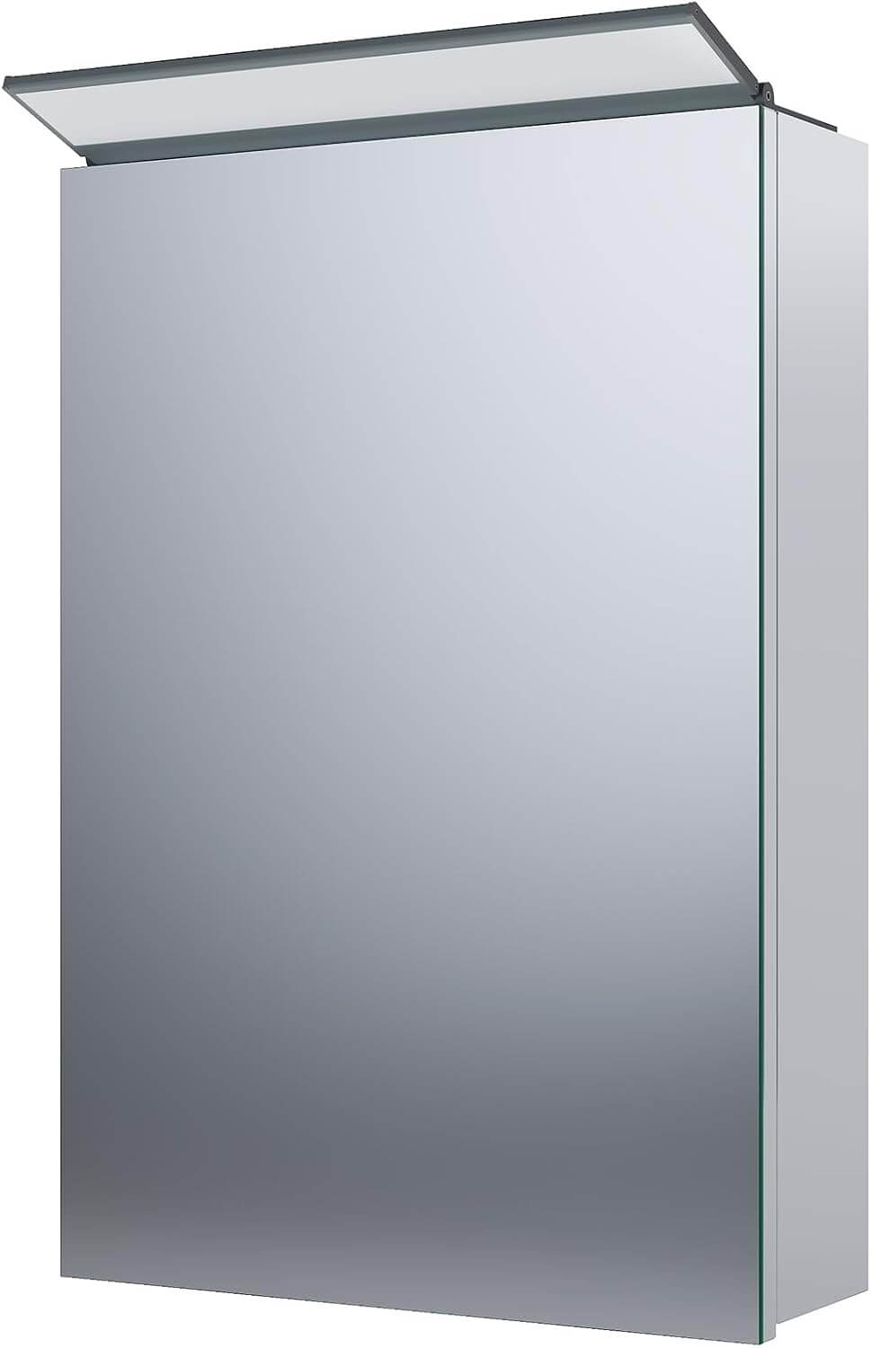 SONNI Spiegelschrank Bad mit Beleuchtung, Edelstahl Medizinschrank IP44 Wasserciht, Spiegelleuchte mit Kaltweißem Licht und Wandschalter für Badezimmer 36 x 52 cm - Sonni Sanitär GmbH