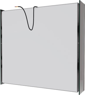 SONNI LED Spiegelschrank Bad mit 3-fache Vergrößerungsspiegel und Steckdose 65 x 60 cm, Aluminum Spiegelschrank mit Touch-Schalter, 3 Lichtfarben + Defogging, IP44 wasserciht - Sonni Sanitär GmbH