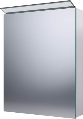 SONNI Spiegelschrank Bad mit Beleuchtung 52 x 65 cm, Edelstahl Medizinschrank IP44 Wasserciht, Spiegelleuchte mit Kaltweißem Licht und Wandschalter für Badezimmer - Sonni Sanitär GmbH