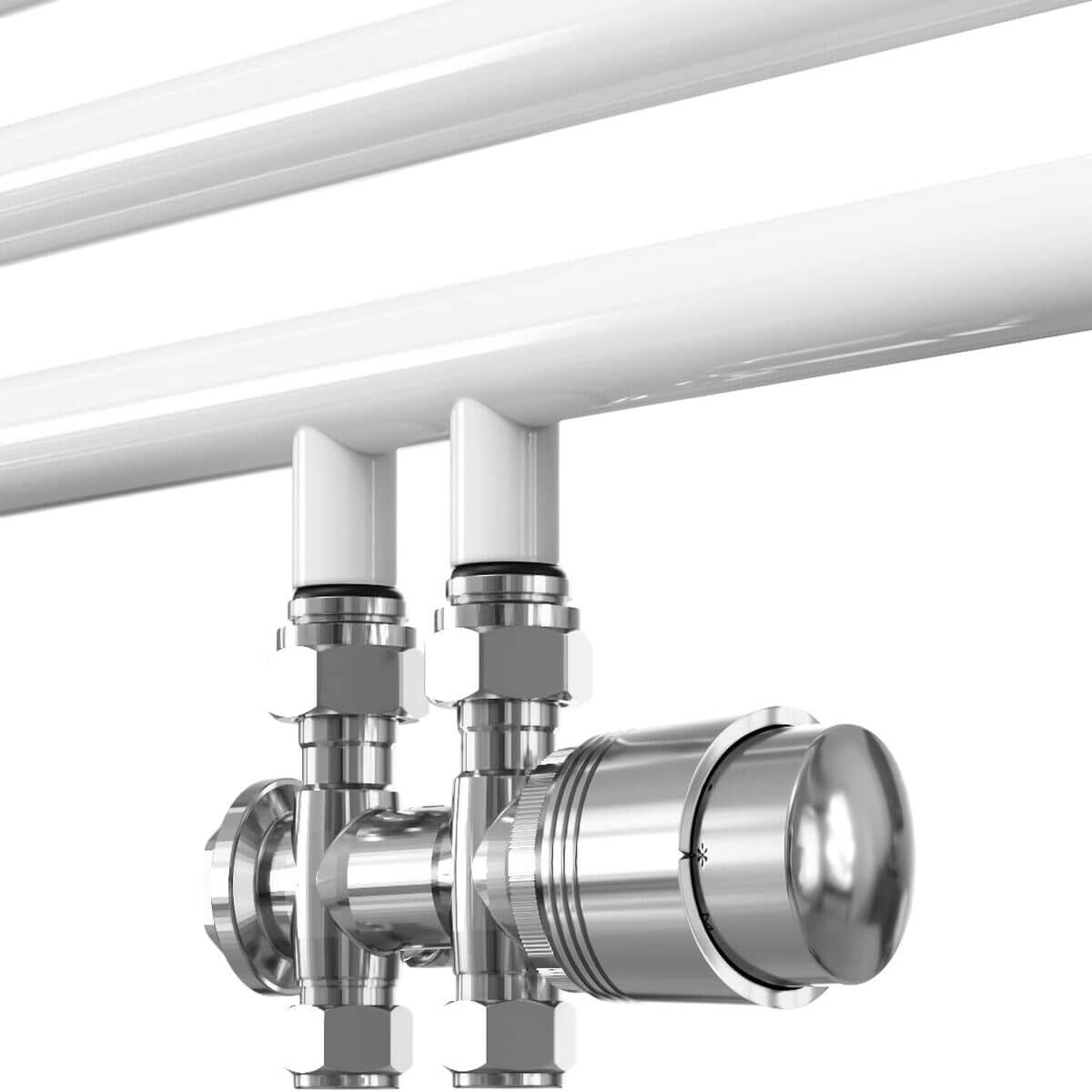 SONNI Badheizkörper Handtuchheizkörper 700*500 mm Weiß Handtuchheizkörper klein für Badheizkörper vertikal Handtuchwärmer Handtuchhalter heizung mit mittelanschluss - Sonni Sanitär GmbH