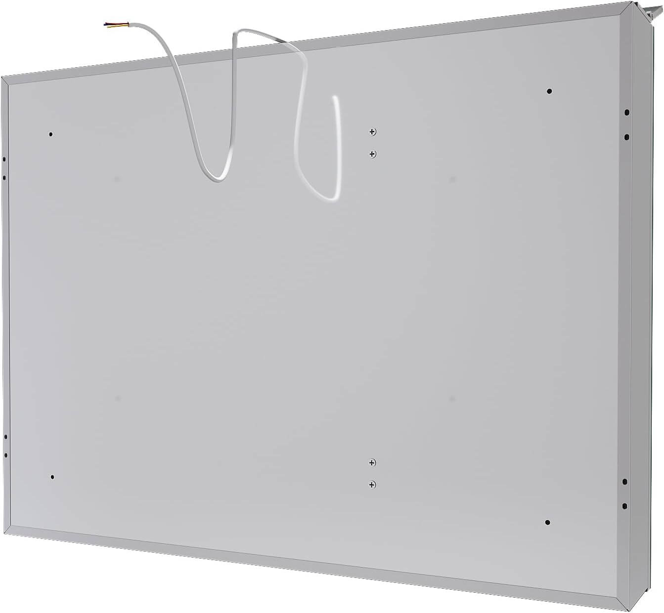 SONNI Spiegelschrank Bad mit Beleuchtung 80 x 60 cm, Edelstahl Medizinschrank IP44 Wasserciht, Spiegelleuchte mit Kaltweißem Licht und Wandschalter für Badezimmer - Sonni Sanitär GmbH