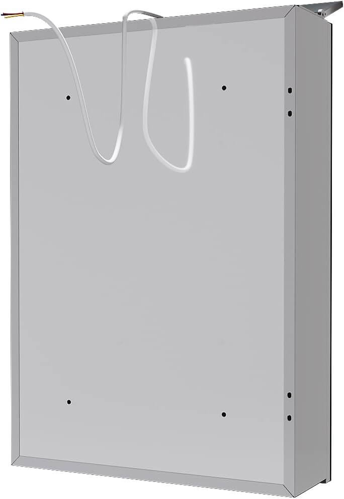 SONNI Spiegelschrank Bad mit Beleuchtung, Edelstahl Medizinschrank IP44 Wasserciht, Spiegelleuchte mit Kaltweißem Licht und Wandschalter für Badezimmer 36 x 52 cm - Sonni Sanitär GmbH