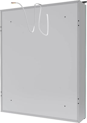 SONNI Spiegelschrank Bad mit Beleuchtung 52 x 65 cm, Edelstahl Medizinschrank IP44 Wasserciht, Spiegelleuchte mit Kaltweißem Licht und Wandschalter für Badezimmer - Sonni Sanitär GmbH