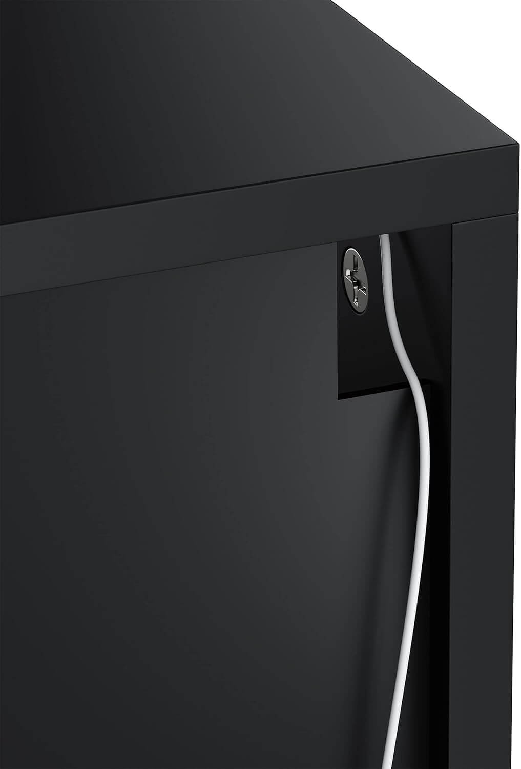 SONNI TV-Schrank Modern 140cm, Lowboard Hochglanz Schwarz Hängend/Stehend, TV-Regal mit 2 Schublade, 2 Türen, Griffloses, Fernsehtisch für Fernseher bis 65 Zoll Wohnzimmer & Schlafzimmer