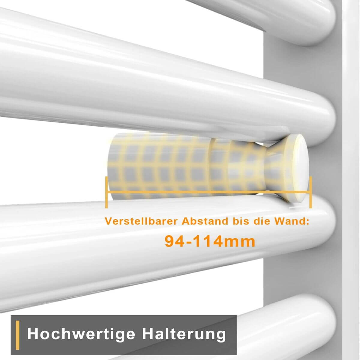 SONNI Badheizkörper Handtuchheizkörper 700*500 mm Weiß Handtuchheizkörper klein für Badheizkörper vertikal Handtuchwärmer Handtuchhalter heizung mit mittelanschluss - Sonni Sanitär GmbH