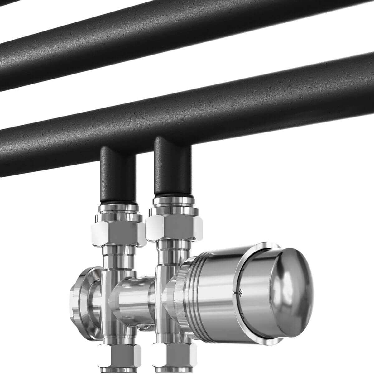 SONNI Badheizkörper Handtuchheizkörper 700*500 mm Anthrazit Handtuchheizkörper klein für Badheizkörper vertikal Handtuchwärmer Handtuchhalter heizung mit mittelanschluss - Sonni Sanitär GmbH