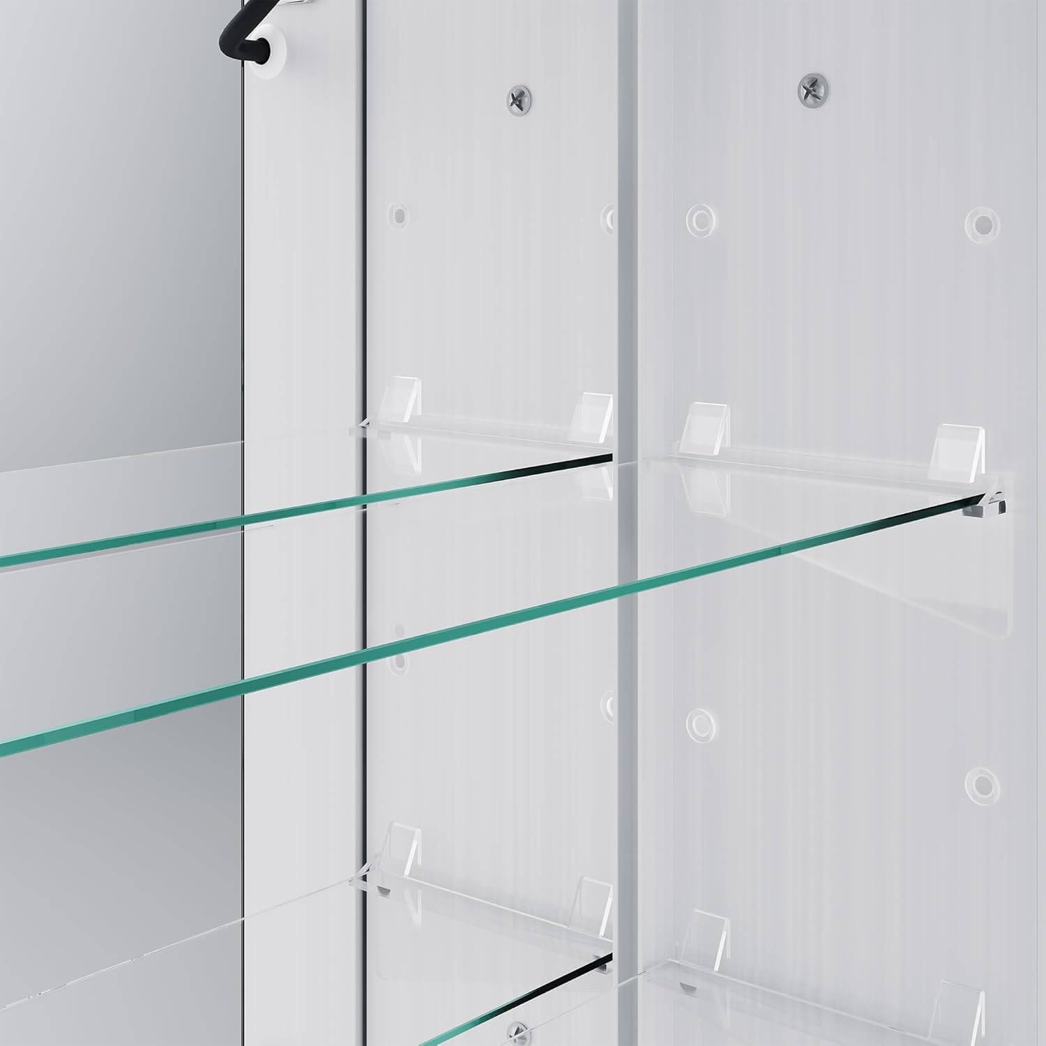 SONNI LED Spiegelschrank Bad mit 3-fache Vergrößerungsspiegel und Steckdose 65 x 60 cm, Aluminum Spiegelschrank mit Touch-Schalter, 3 Lichtfarben + Defogging, IP44 wasserciht - Sonni Sanitär GmbH