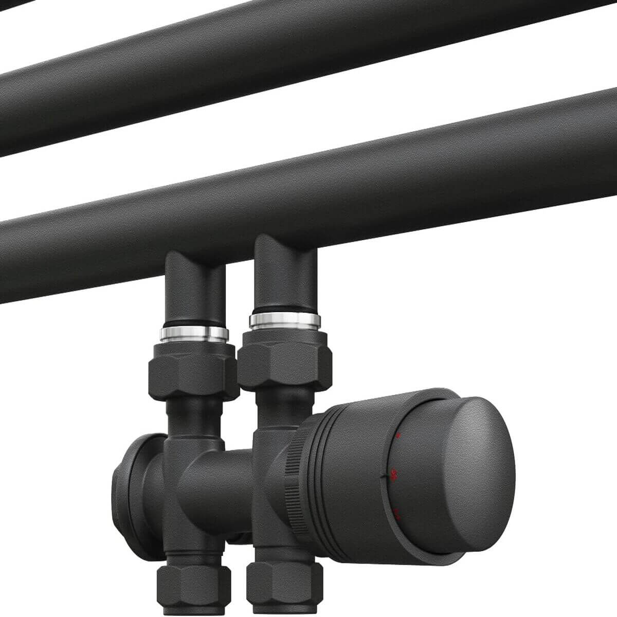 SONNI Badheizkörper Handtuchheizkörper 700*500 mm Anthrazit Handtuchheizkörper klein für Badheizkörper vertikal Handtuchwärmer Handtuchhalter heizung mit mittelanschluss - Sonni Sanitär GmbH