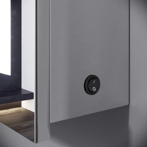SONNI Badezimmer LED Spiegelschrank mit vollen LED-Lichtstreifen Kippschalter 50 x 70 x 13cm - Sonni Sanitär GmbH