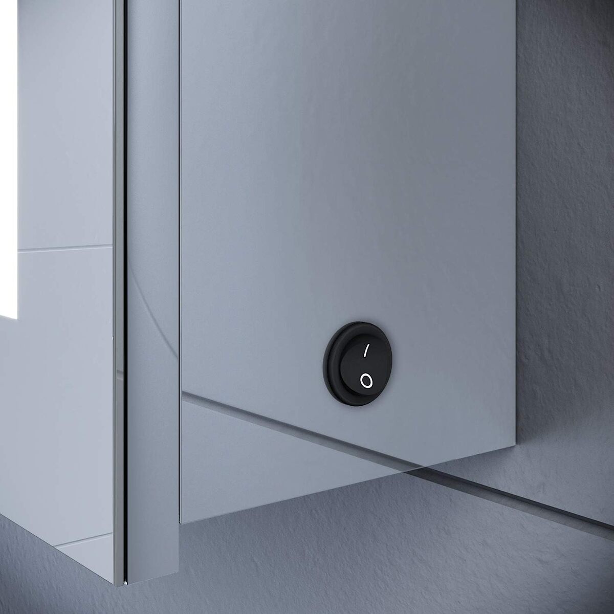 SONNI Badezimmer LED Spiegelschrank mit zwei LED-Lichtstreifen Kippschalter 50 x 70 x 13cm - Sonni Sanitär GmbH