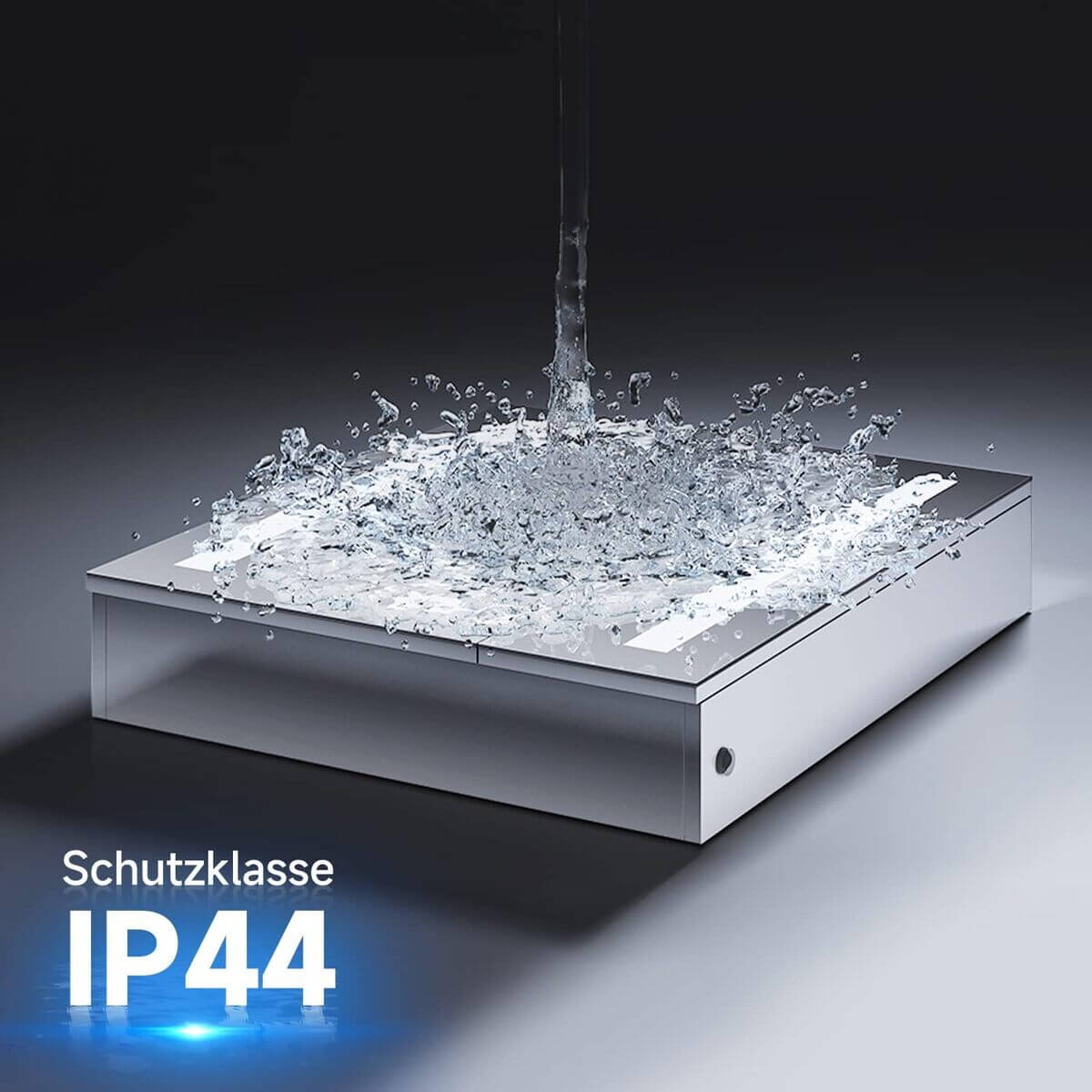 SONNI Spiegelschrank Bad mit Beleuchtung 70 x 60 cm IP44 Wasserciht Edelstahl LED doppeltürig Badezimmerschrank, mit Steckdose und Kippschalter für Badezimmer - Sonni Sanitär GmbH