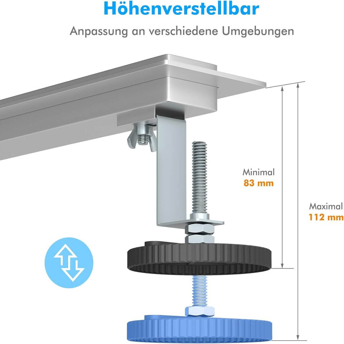 SONNI Edelstahl Duschrinne 30-100cm, Komplettset Ablauf 360° Drehbar, Schlank Schmal 15 mm Platte, mit Geruchsstop, Haarsieb - Randablauf