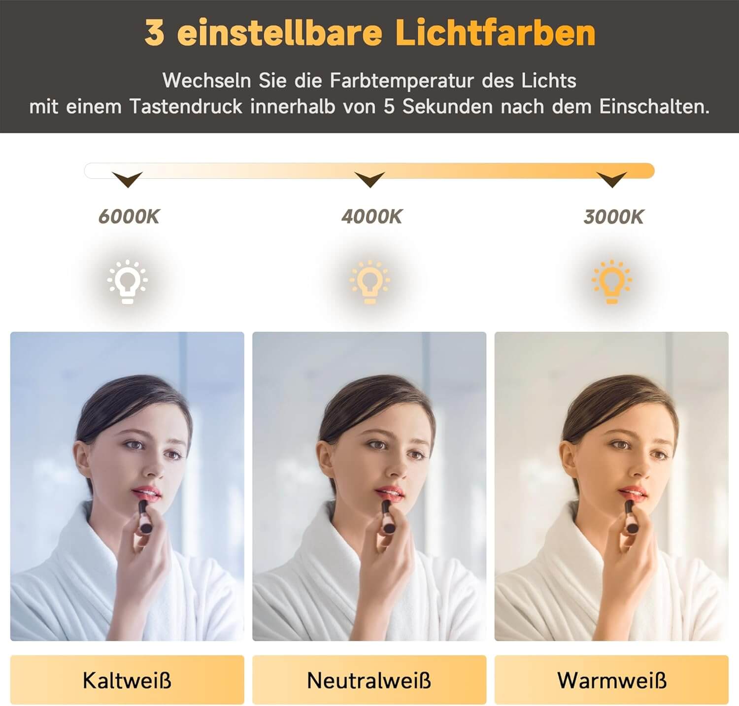 SONNI Spiegelschrank Bad mit Beleuchtung LED Spiegelschrank mit Glasvitrine und Ambientebeleuchtung, Glasboden, Anti-Beschlag, Steckdose, 3 Lichtfarben, Dimmbar, Vollständig Montiert - Sonni Sanitär GmbH