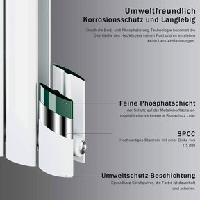 SONNI Flach Heizkörper Paneelheizkörper Wandheizung 630*1001mm Weiß Ohne/ mit Multiblock