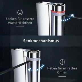 SONNI Duschkabine Eckeinstieg 180° Falttür ESG Glastür 80-120cm Höhe 195cm Quadratisch