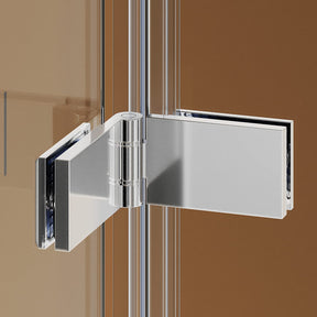 SONNI Duschwand für Badewanne mit Schwarzem Gitterdesign NANO-GLAS Badewannenaufsatz faltbar Duschabtrennung Badewanne 80x140 cm(BxH)