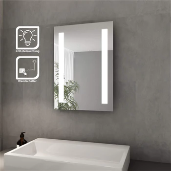 SONNI Badezimmer LED Spiegel Badspiegel mit Beleuchtung Touchschalter 45x60cm /50x70cm