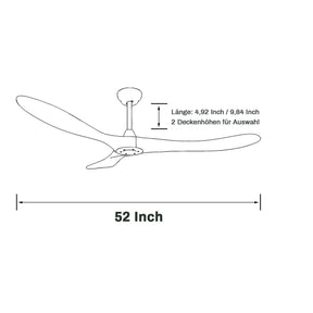 SONNI Deckenventilato Universell im Winter und Sommer fernbedienung leise modern Intelligente Zeiteinstellung