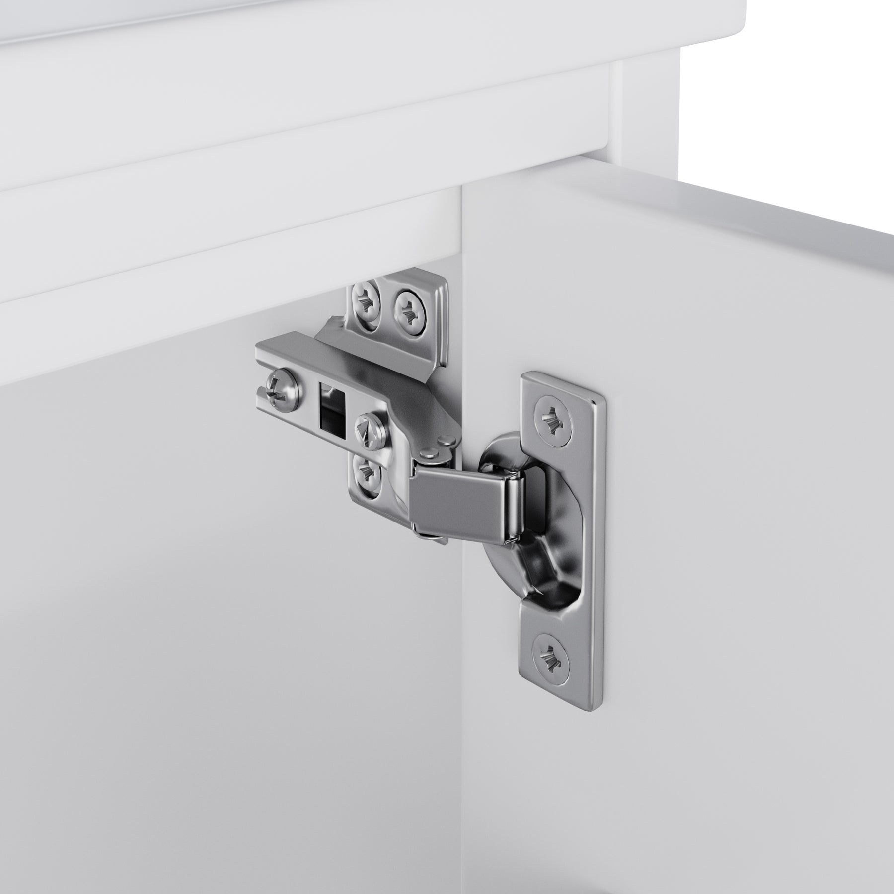 SONNI Waschtisch mit Waschbecken, wandhängender Badschrank mit LED Radarsensor Beleuchtung 2 Schubladen leisen Gleitschienen 76 x 46 x 51 cm Weiß
