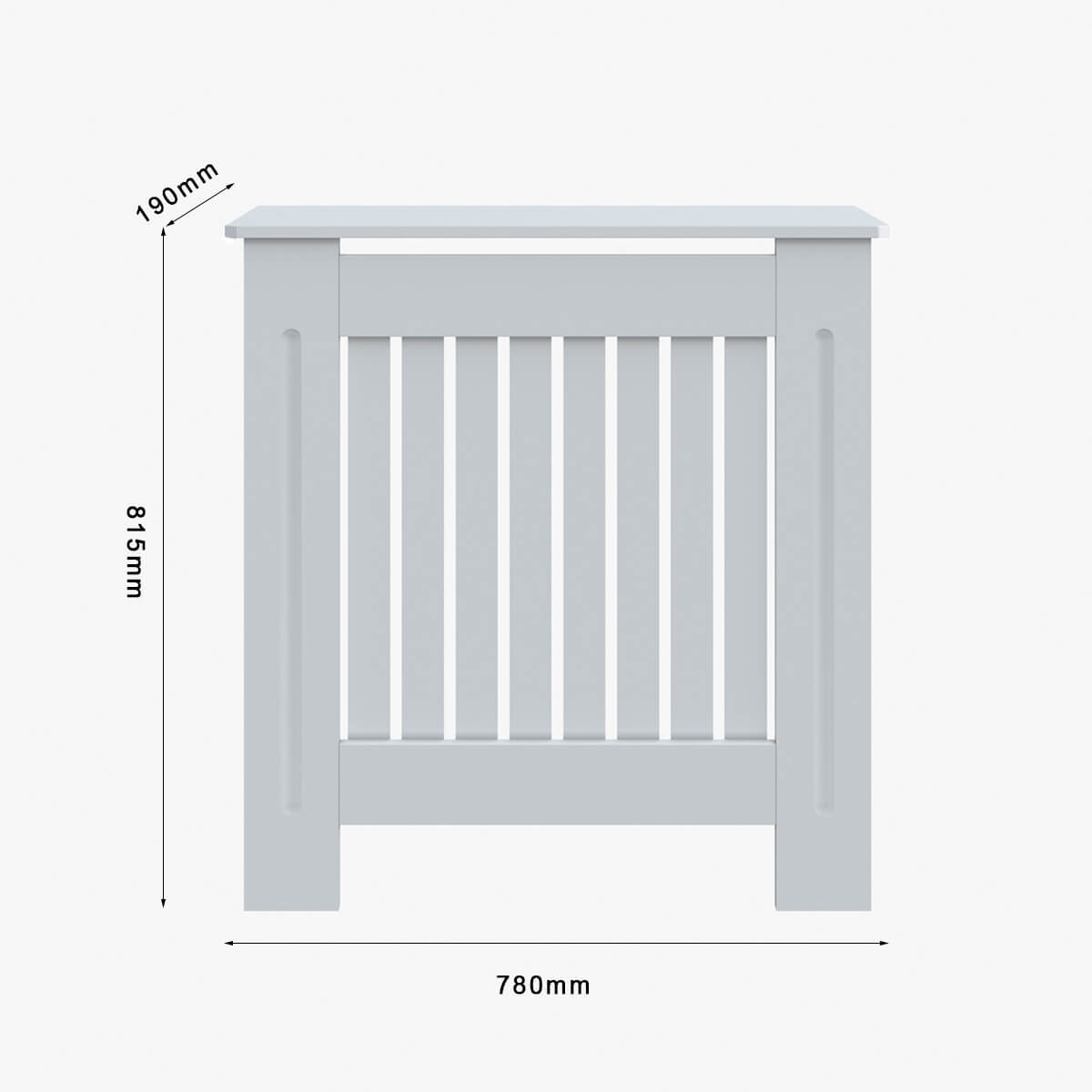 SONNI Heizkörperverkleidung Weiß Abdeckung Heizungsverkleidung Heizkörper MDF 78cm*19cm*81cm