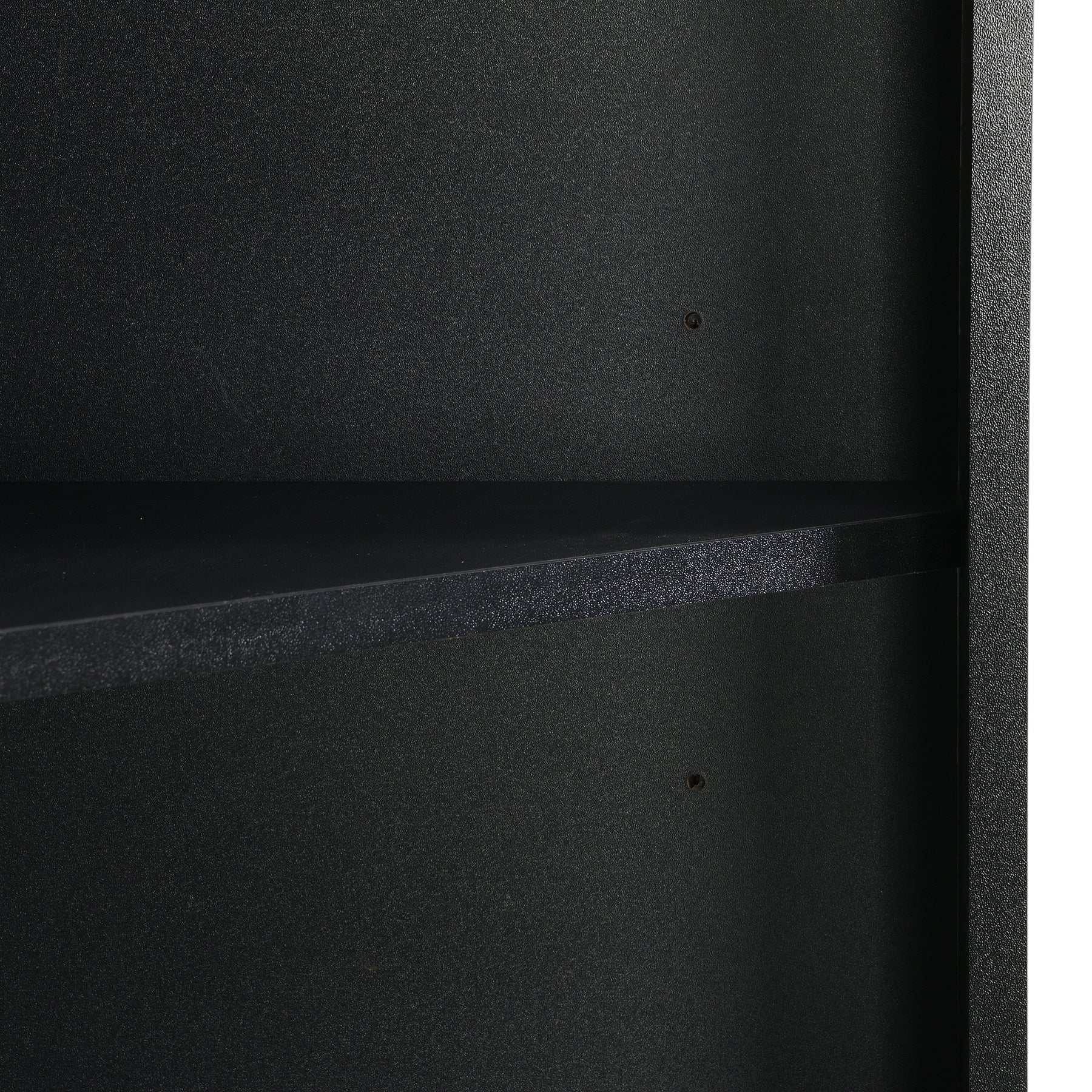SONNI Badschrank Eckschrank mit 2 Ablagefächern, offenem Fach und verstellbarem Einlegeboden Badmöbel 36.5 x 36.5 x 155 cm Weiß