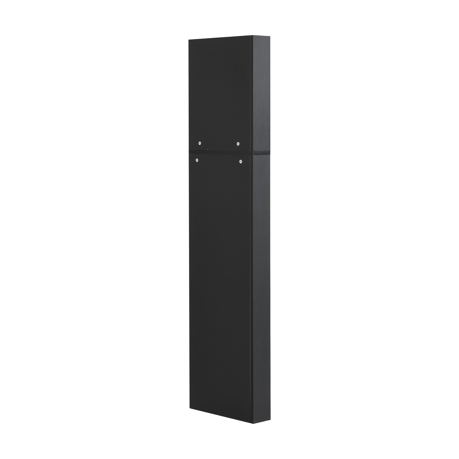 SONNI Badschrank Eckschrank mit 2 Ablagefächern, offenem Fach und verstellbarem Einlegeboden Badmöbel 36.5 x 36.5 x 155 cm Weiß