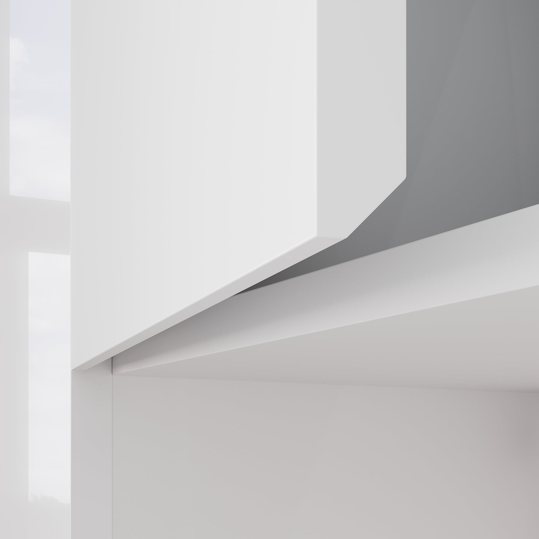 SONNI Wand-Badezimmerschrank mit LED-Sensor, Badschrank zur Wandmontage mit Tür und offenen Fächern 60 x 23 x 70 cm Weiß