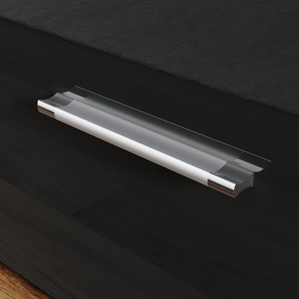 SONNI Vitrine mit LED-Beleuchtung, Glasvitrine mit Schubladen, weiß Hochglanzfront, Sammlervitrine, Vitrinenschrank - Sonni Sanitär GmbH