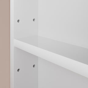 SONNI Wand-Badezimmerschrank mit LED-Sensor, Badschrank zur Wandmontage mit Tür und offenen Fächern 60 x 23 x 70 cm Weiß